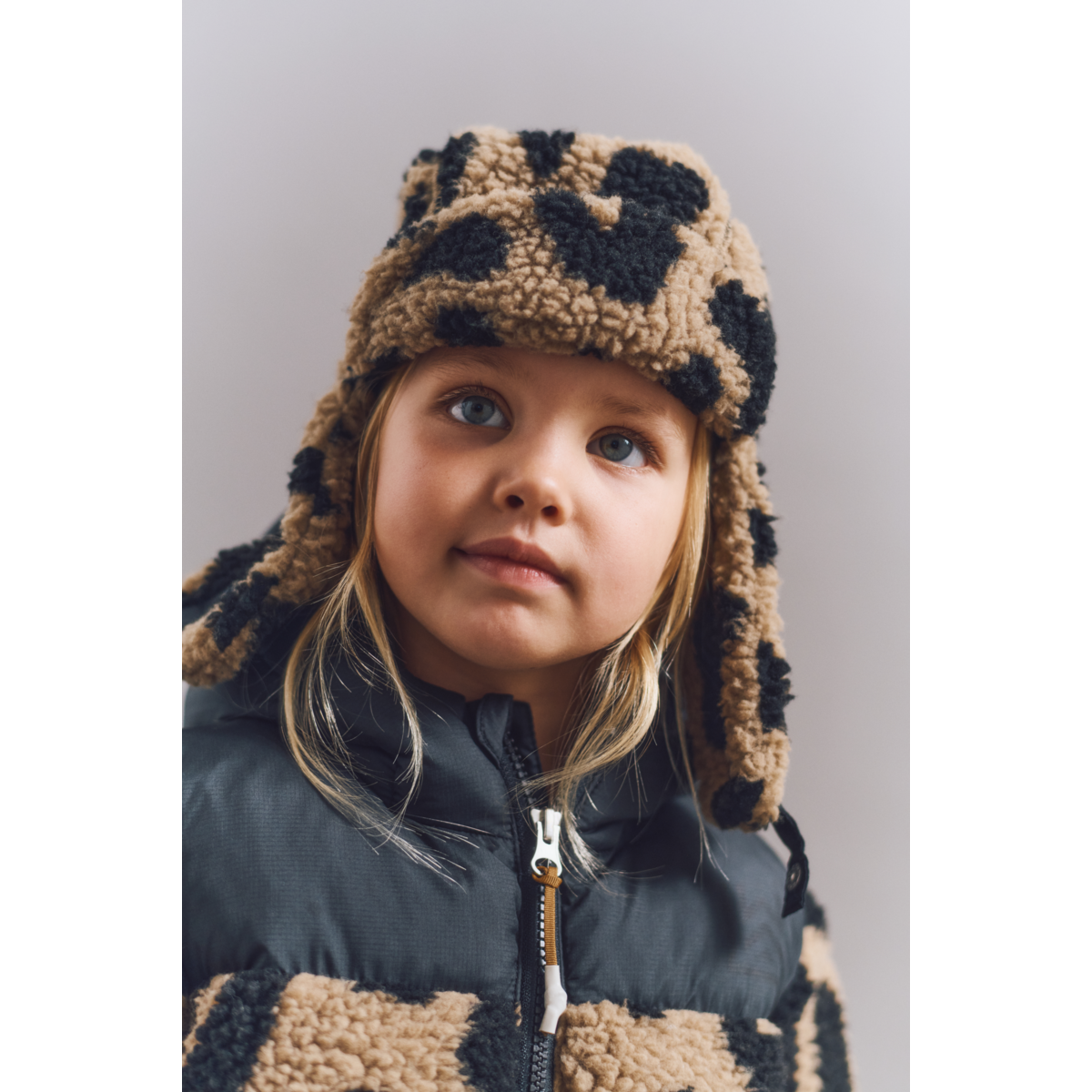 Liewood Bonnet en polaire Bravo - Mega leo / Oat mix - Chapeaux & Casquettes