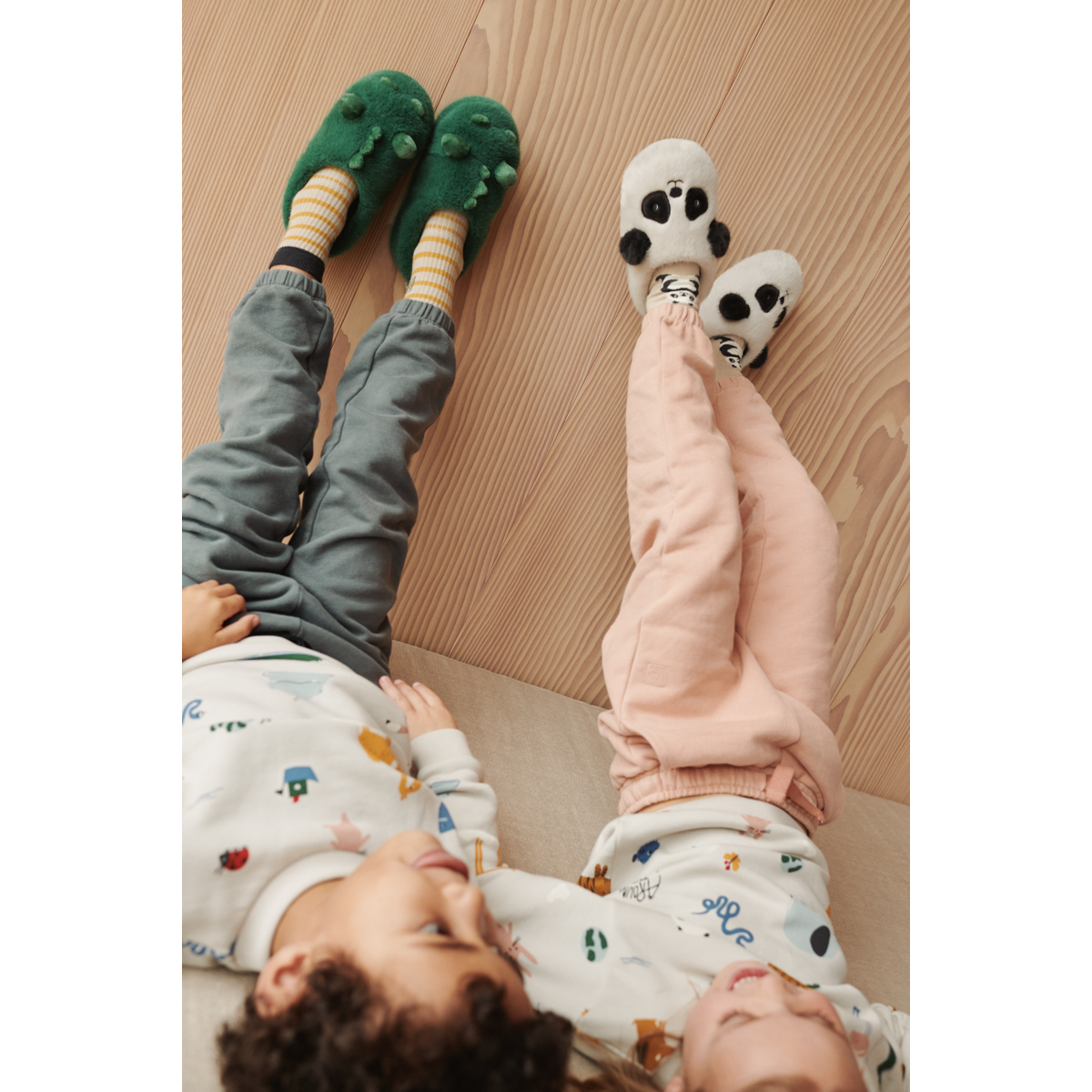 Liewood Pantoufles Panda AVIAJA - Sandy / Dark grey - Pantoufles