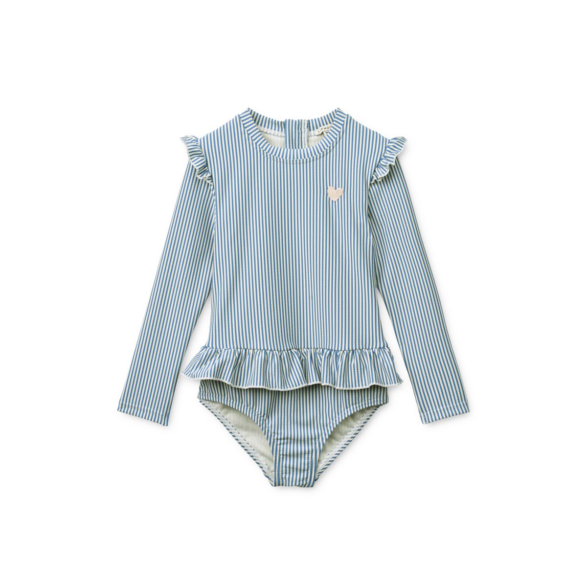 Liewood Combinaison De Bain En Crépon De Coton Sille - Riverside / Creme de la creme - Maillot de bain