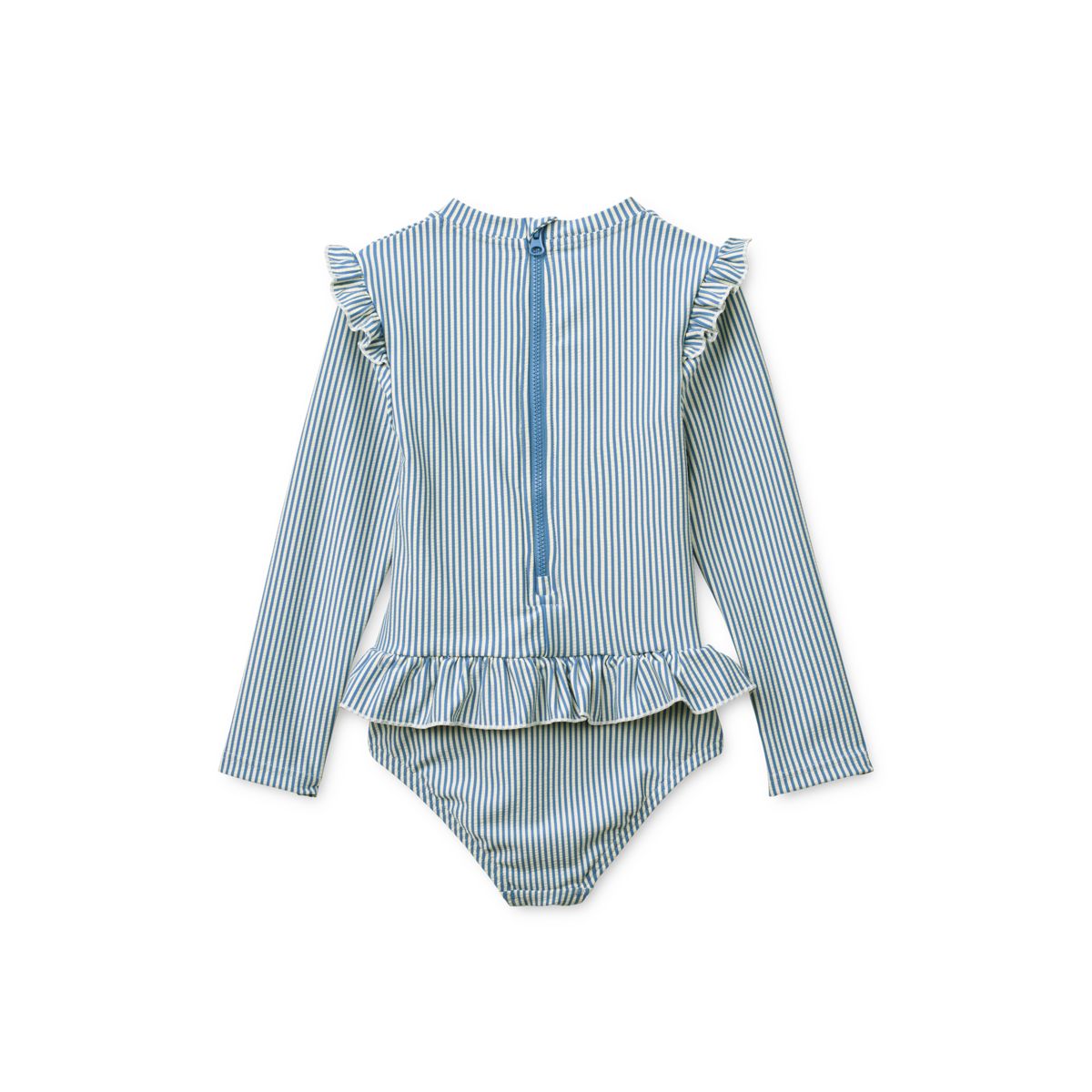 Liewood Combinaison De Bain En Crépon De Coton Sille - Riverside / Creme de la creme - Maillot de bain