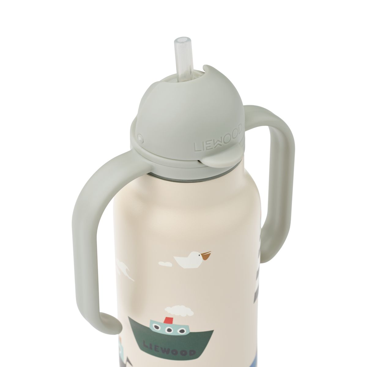 Liewood Bouteille d'eau en acier KIMMIE 250 ml - Sailing / Sandy - Goude eau