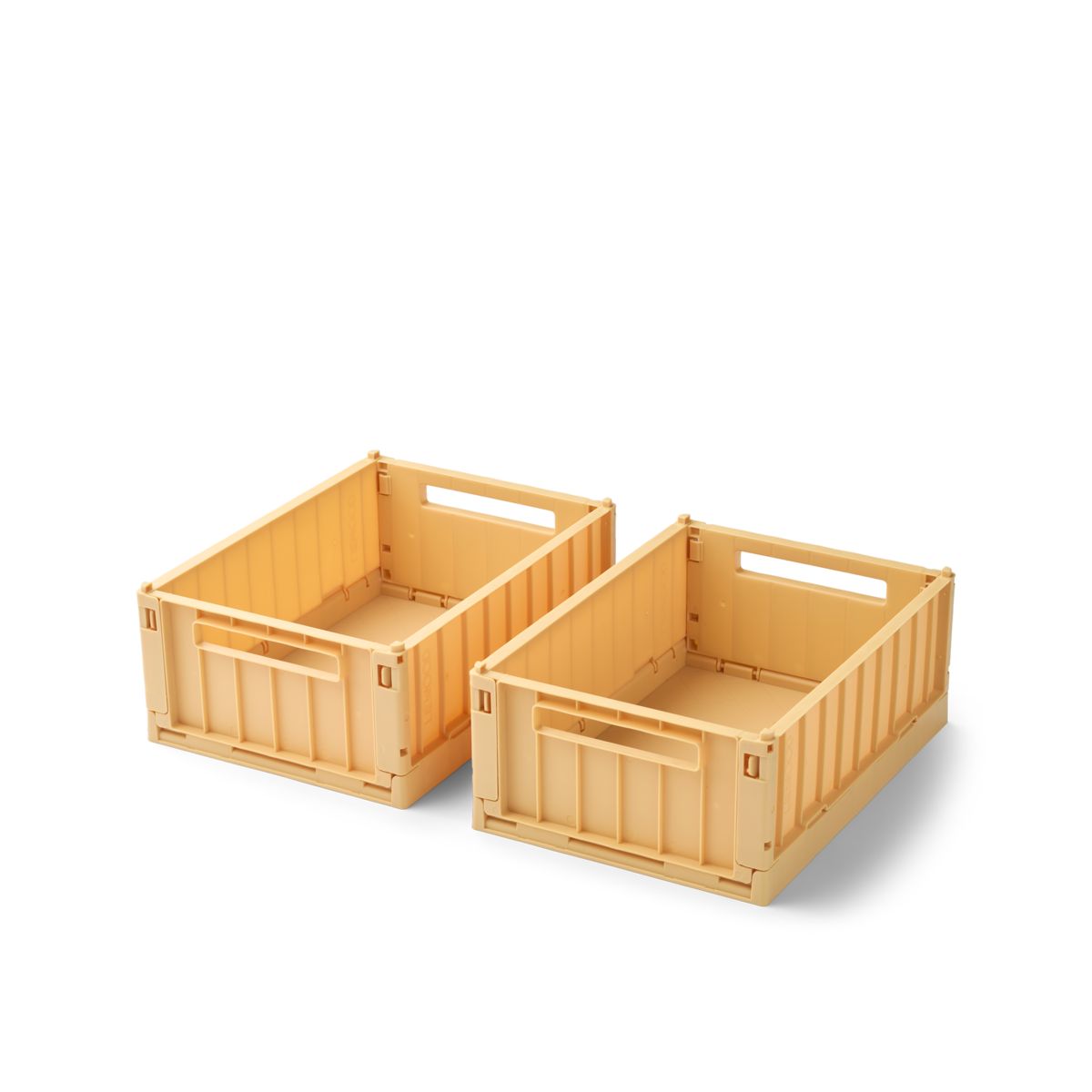 Liewood Boîtes de Rangement WESTON - PETIT, Lot de 2 - Lemon yellow - Boîtes de rangement