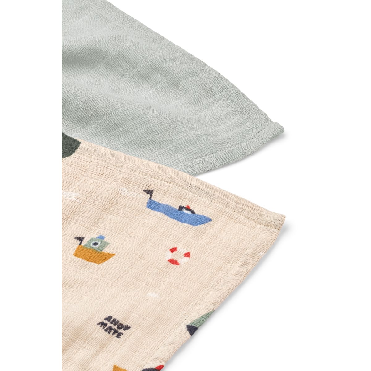 Liewood Langes en Mousseline LEWIS, Lot de 2 - Sailing / Dove blue mix - Langes en mousseline