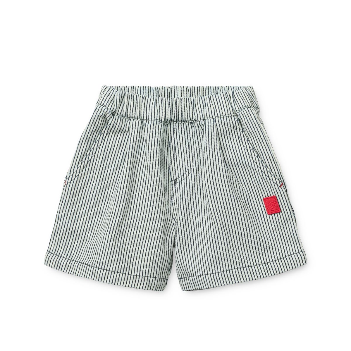 Liewood Short en Jean à Rayures BORRISA - Classic navy / Creme de la creme - Shorts