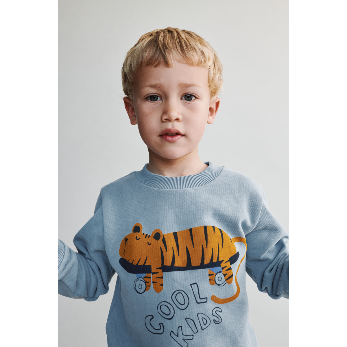 Liewood Sweat-shirt THORA - Tiger / Beach blue - Pull