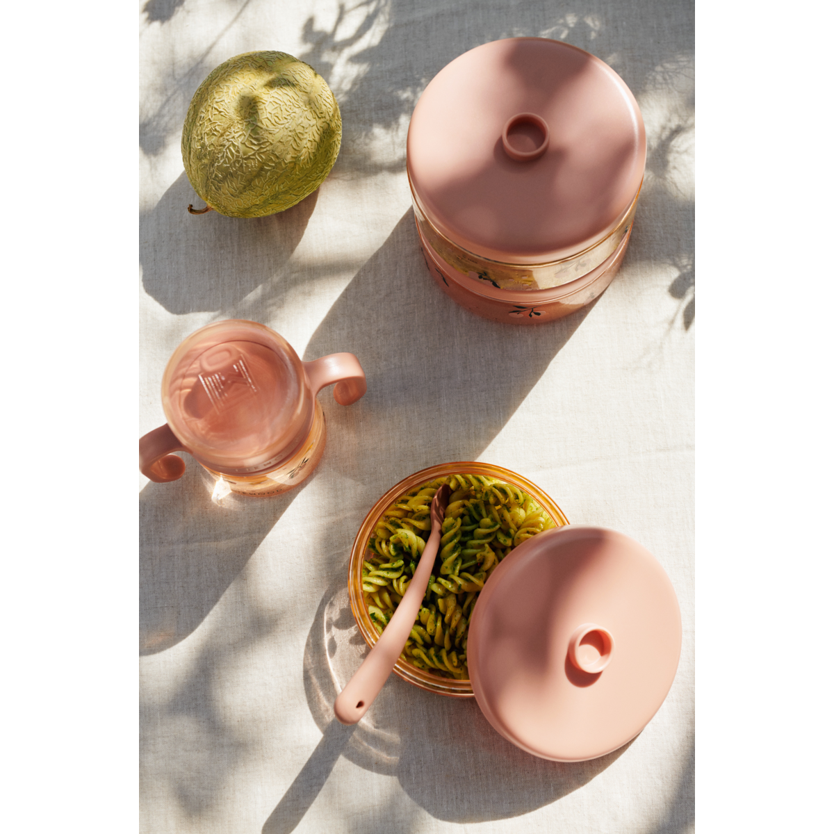 Liewood Boîtes alimentaires pour bébé DOMINIQUE 500 ml - Peach / Sea shell - Boïte à goûter