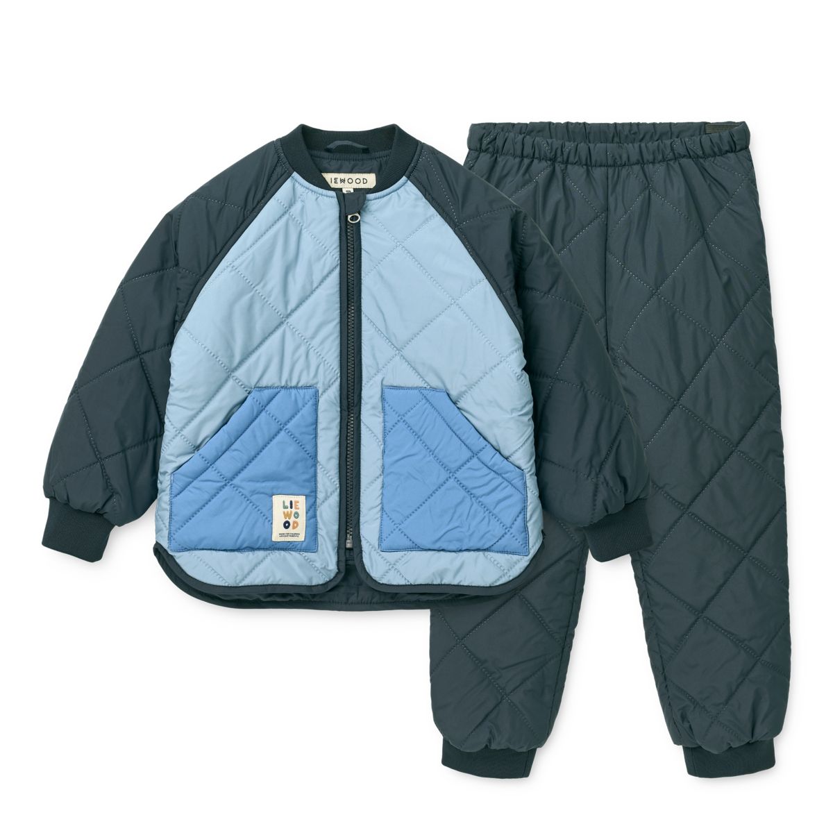 Liewood Ensemble thermique ZELLA - Beach blue / Classic navy / mix - Ensemble