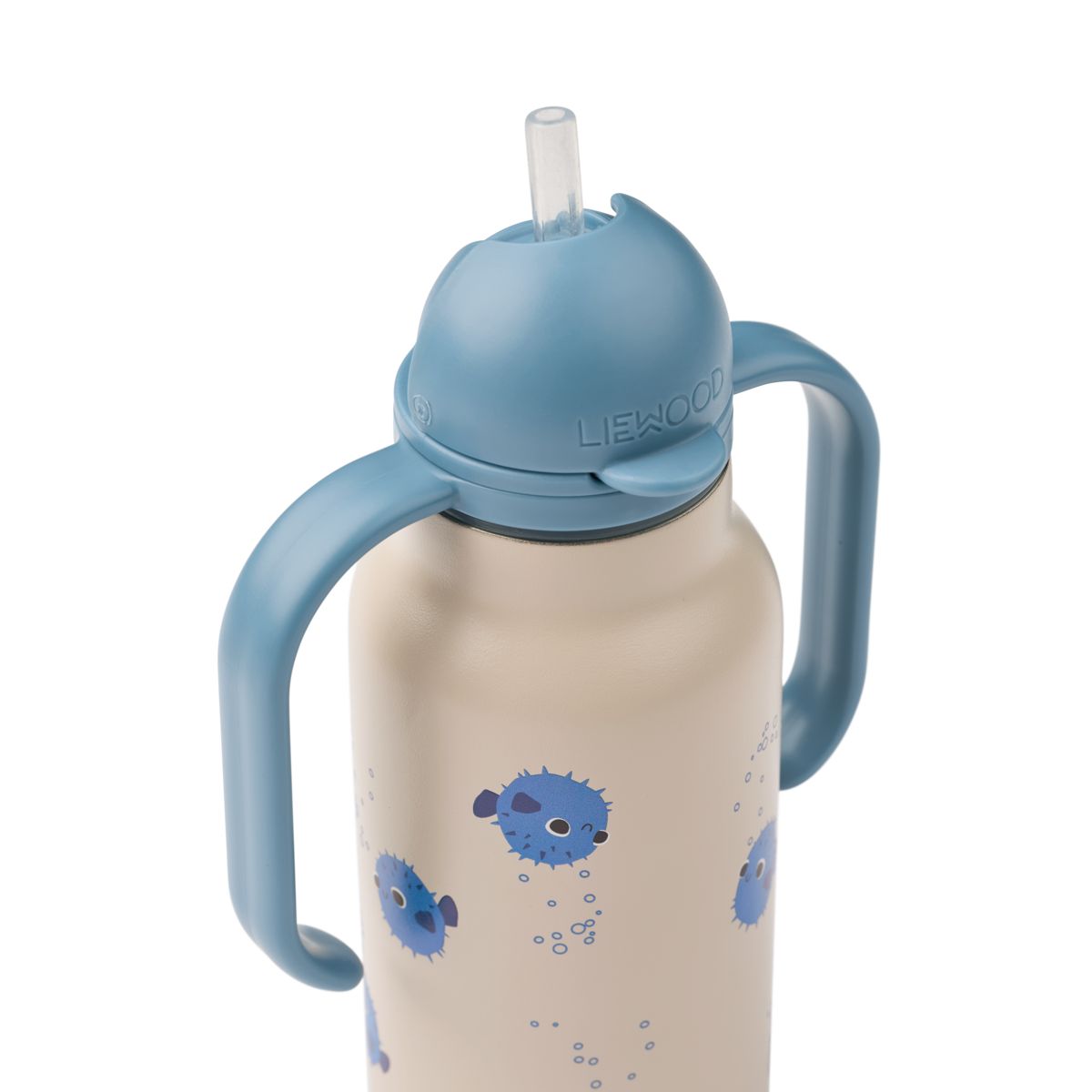 Liewood Bouteille d'eau en acier KIMMIE 250 ml - Pufferfish / Sandy - Goude eau