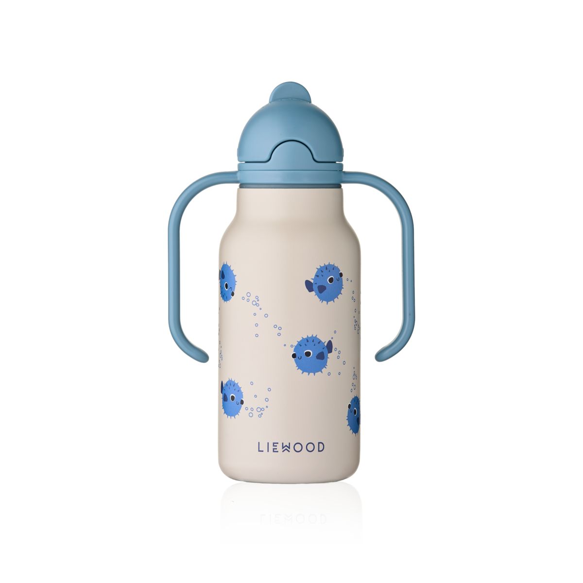 Liewood Bouteille d'eau en acier KIMMIE 250 ml - Pufferfish / Sandy - Goude eau