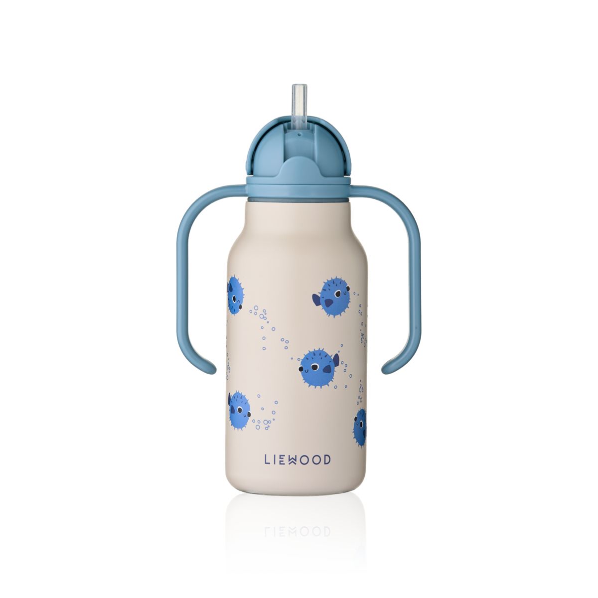 Liewood Bouteille d'eau en acier KIMMIE 250 ml - Pufferfish / Sandy - Goude eau