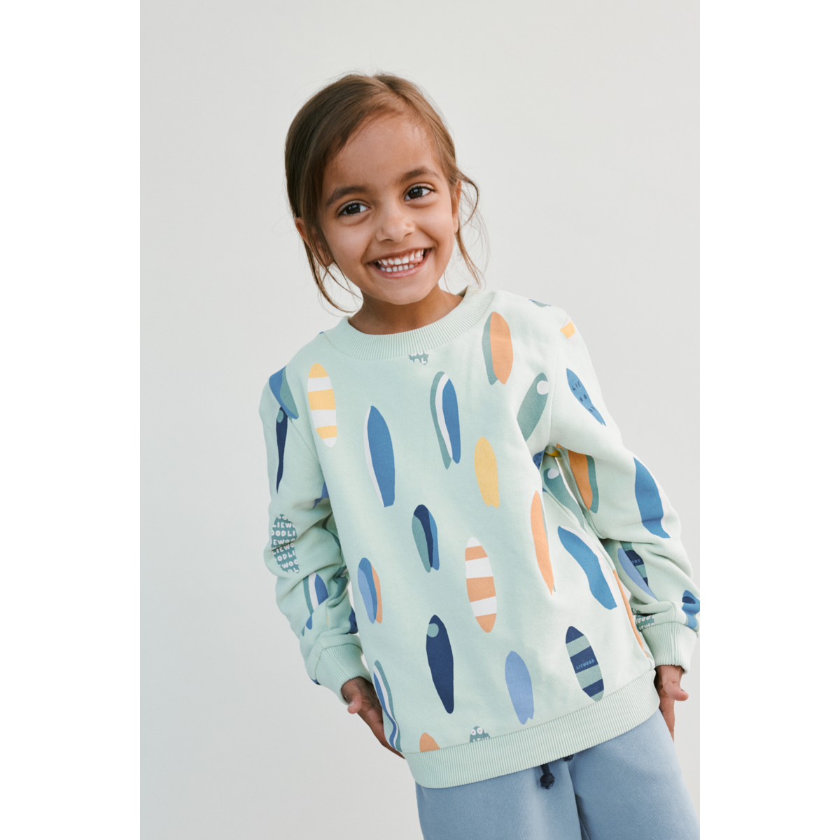 Liewood Sweat-shirt à Imprimé THORA - Boards / Light peppermint - Pull