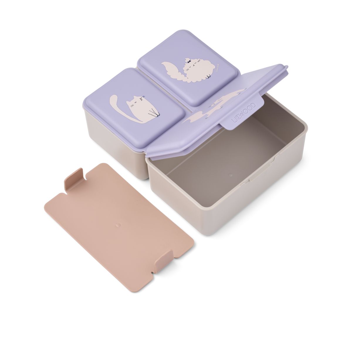 Liewood Boîte à déjeuner DRISS - Cat / Warm lilac - Boîte à goûter