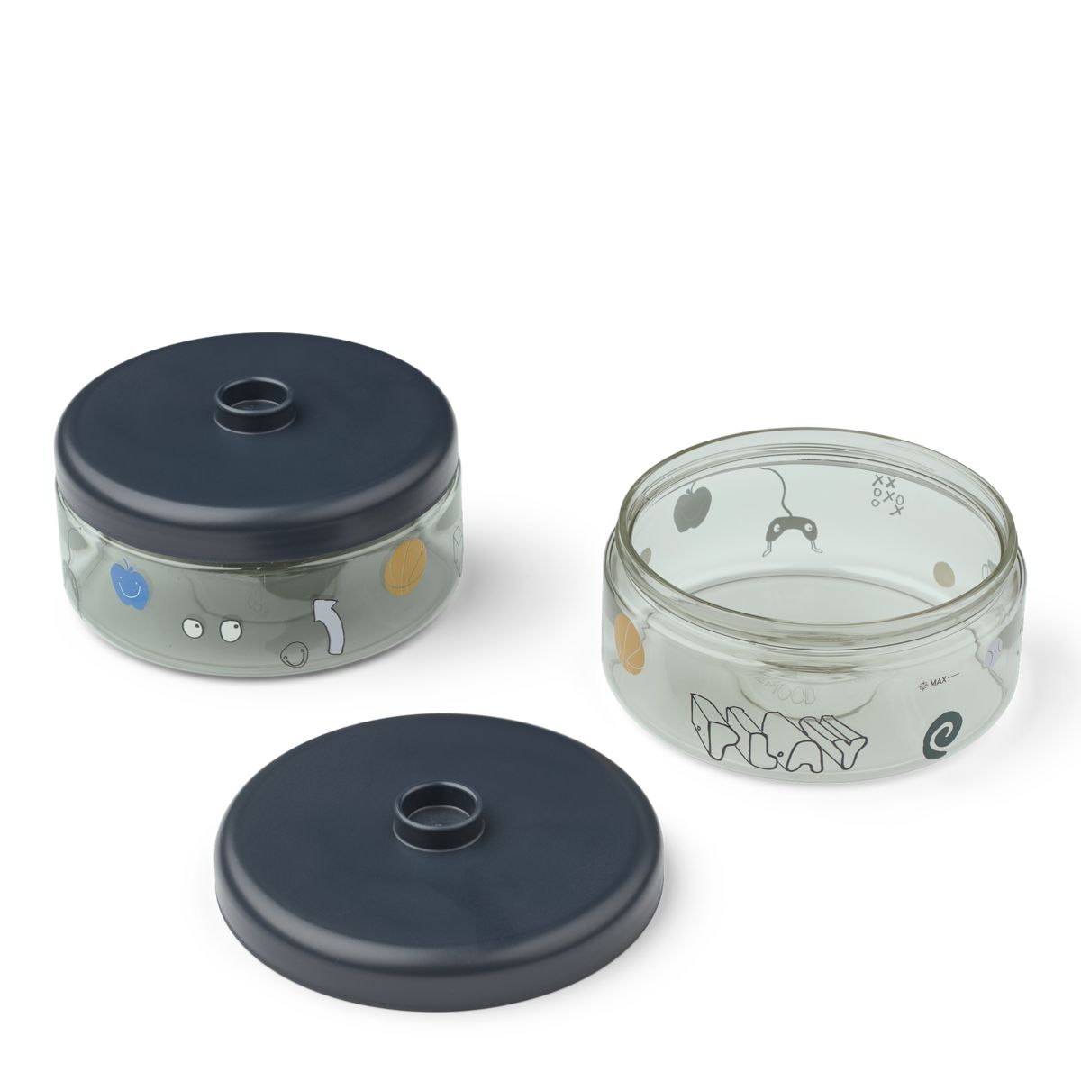 Liewood Boîtes alimentaires pour bébé DOMINIQUE 500 ml - Play / Dusty Peppermint - Boïte à goûter