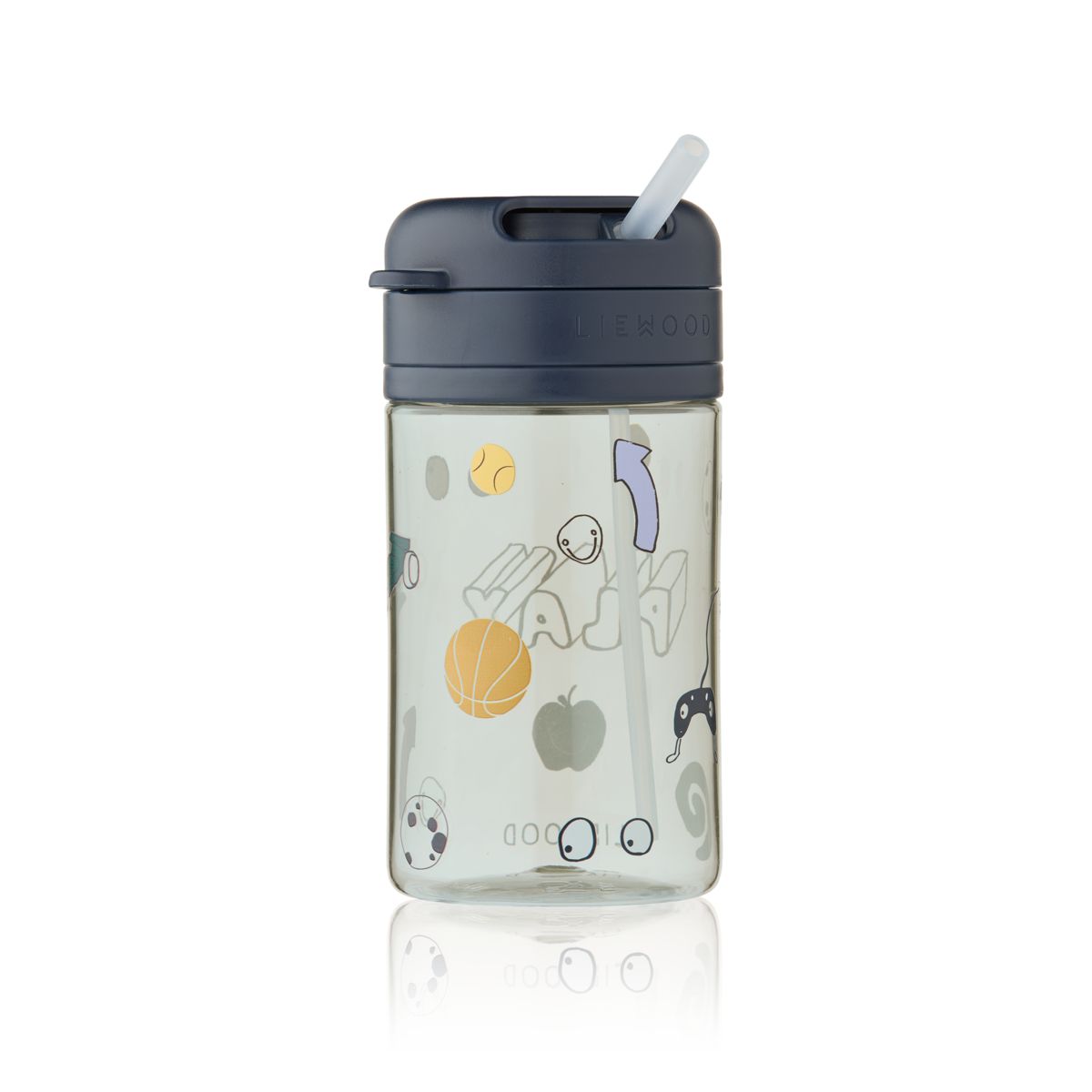 Liewood Gobelet à paille en Tritan PAVIA 500 ml - Play / Dusty Peppermint - Gobelet