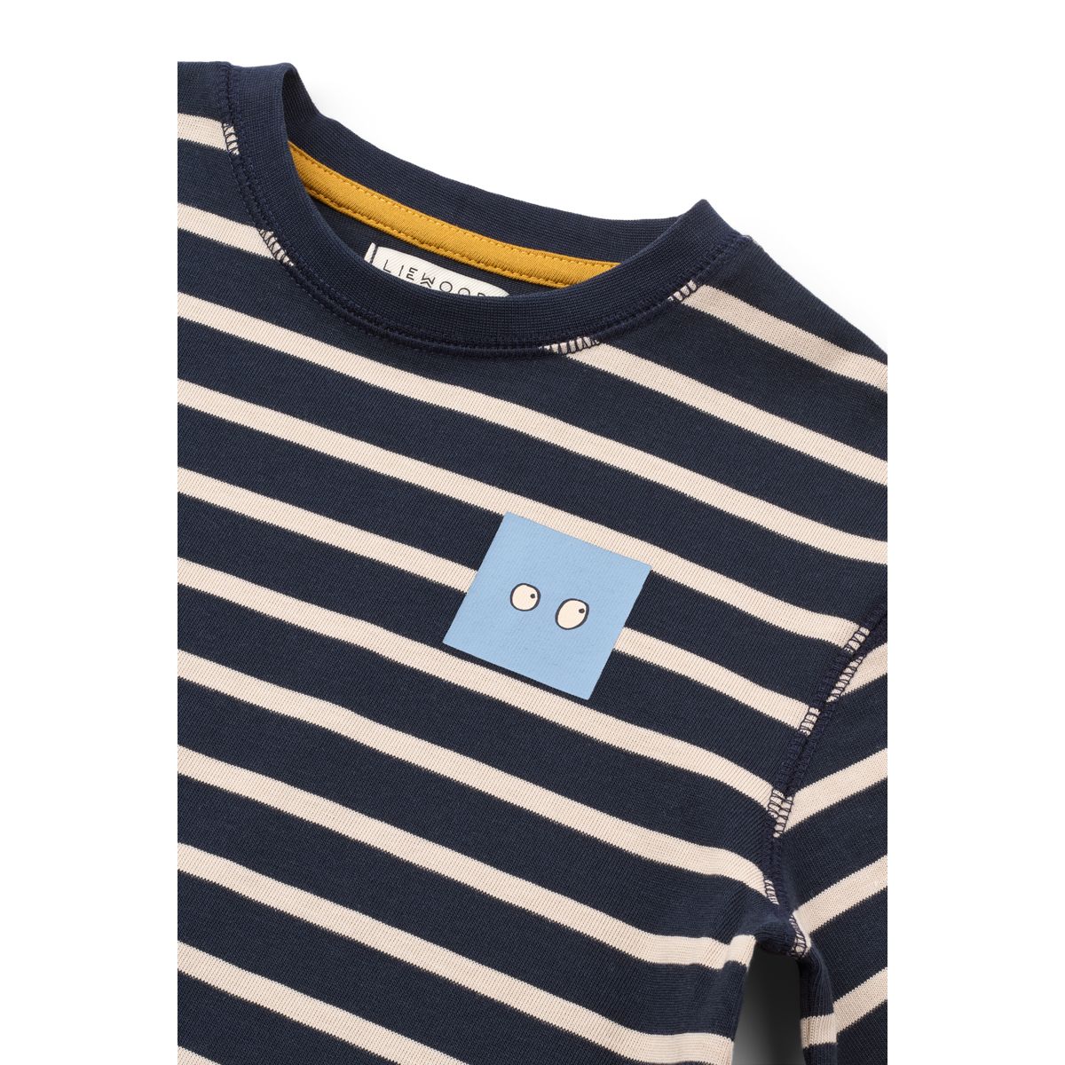 Liewood T-shirt à Manches Courtes et à Rayures TYLER - Y/D stripe classic navy sandy - T-shirt