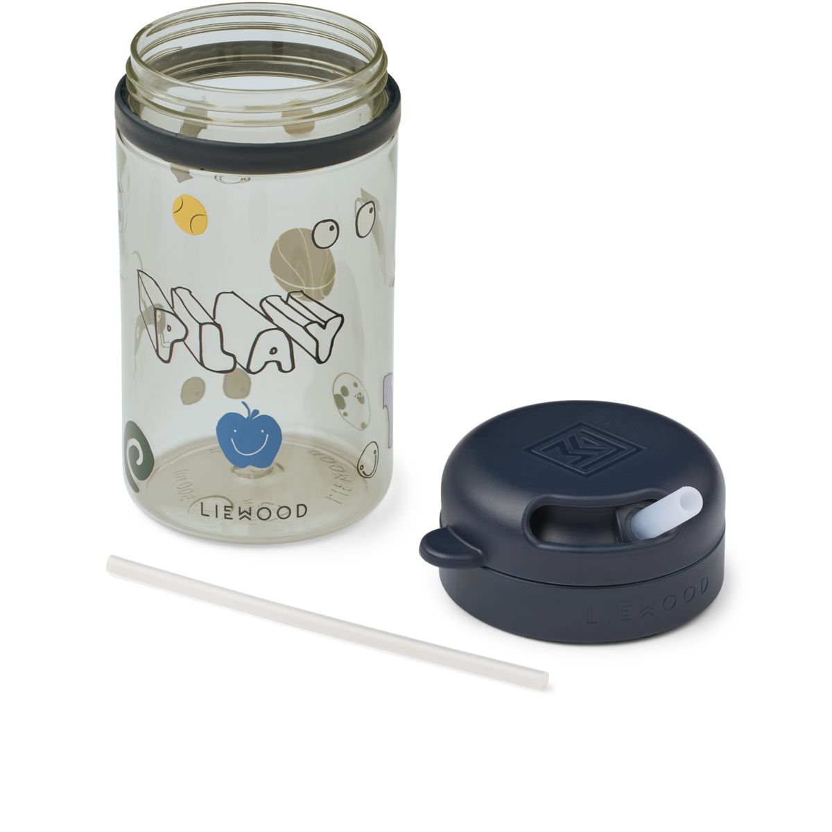 Liewood Gobelet à paille en Tritan PAVIA 500 ml - Play / Dusty Peppermint - Gobelet