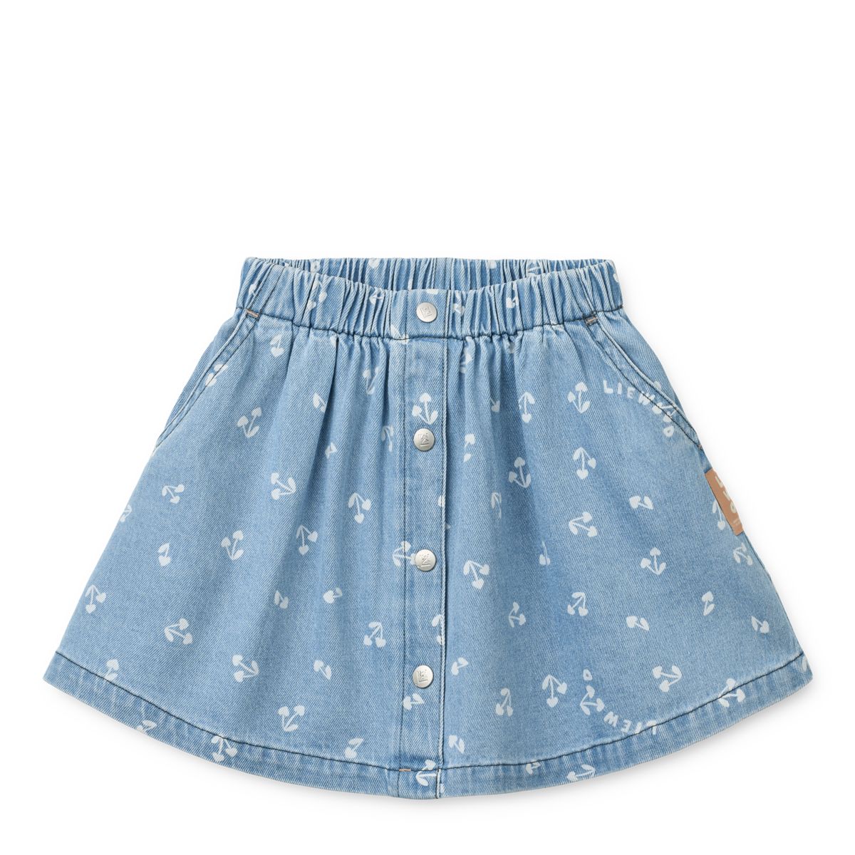 Liewood Jupe en jean léger à imprimé RIO - Cherry heart sandy / Denim - Jupes