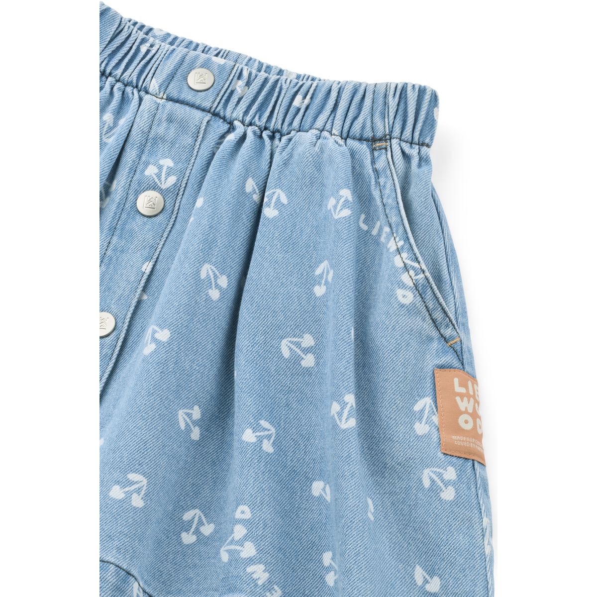 Liewood Jupe en jean léger à imprimé RIO - Cherry heart sandy / Denim - Jupes