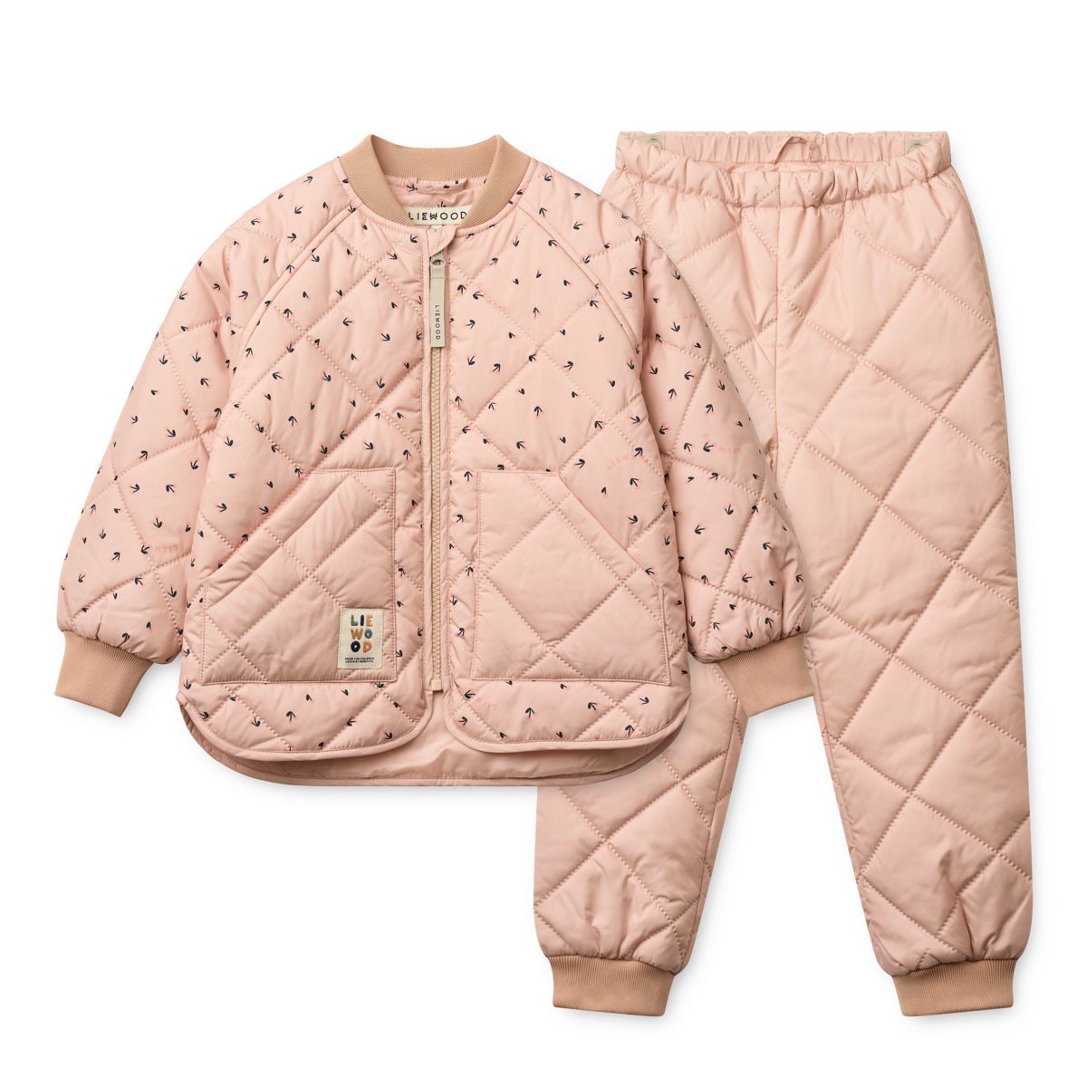 Liewood Ensemble thermique ZELLA - Mini Cherry heart / Rosey - Ensemble