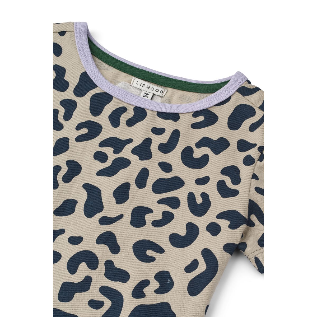 Liewood T-shirt à manches courtes avec basque KYA - Leo / Mist - T-shirt