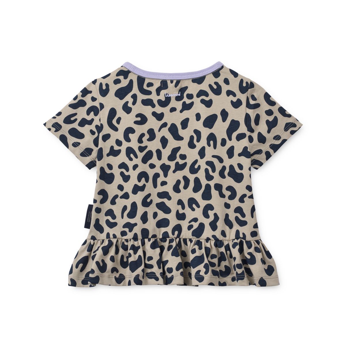 Liewood T-shirt à manches courtes avec basque KYA - Leo / Mist - T-shirt