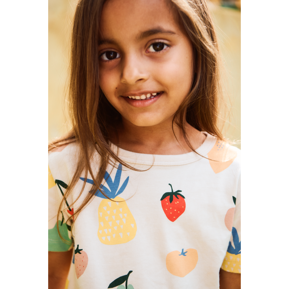 Liewood T-shirt à Manches Courtes à Imprimé APIA - Fruit / Sandy - T-shirt