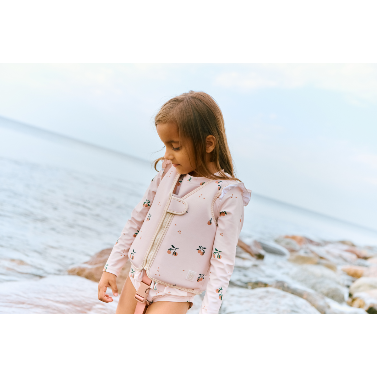Liewood Maillot de bain imprimé Sille - Peach / Sea shell - Maillot de bain