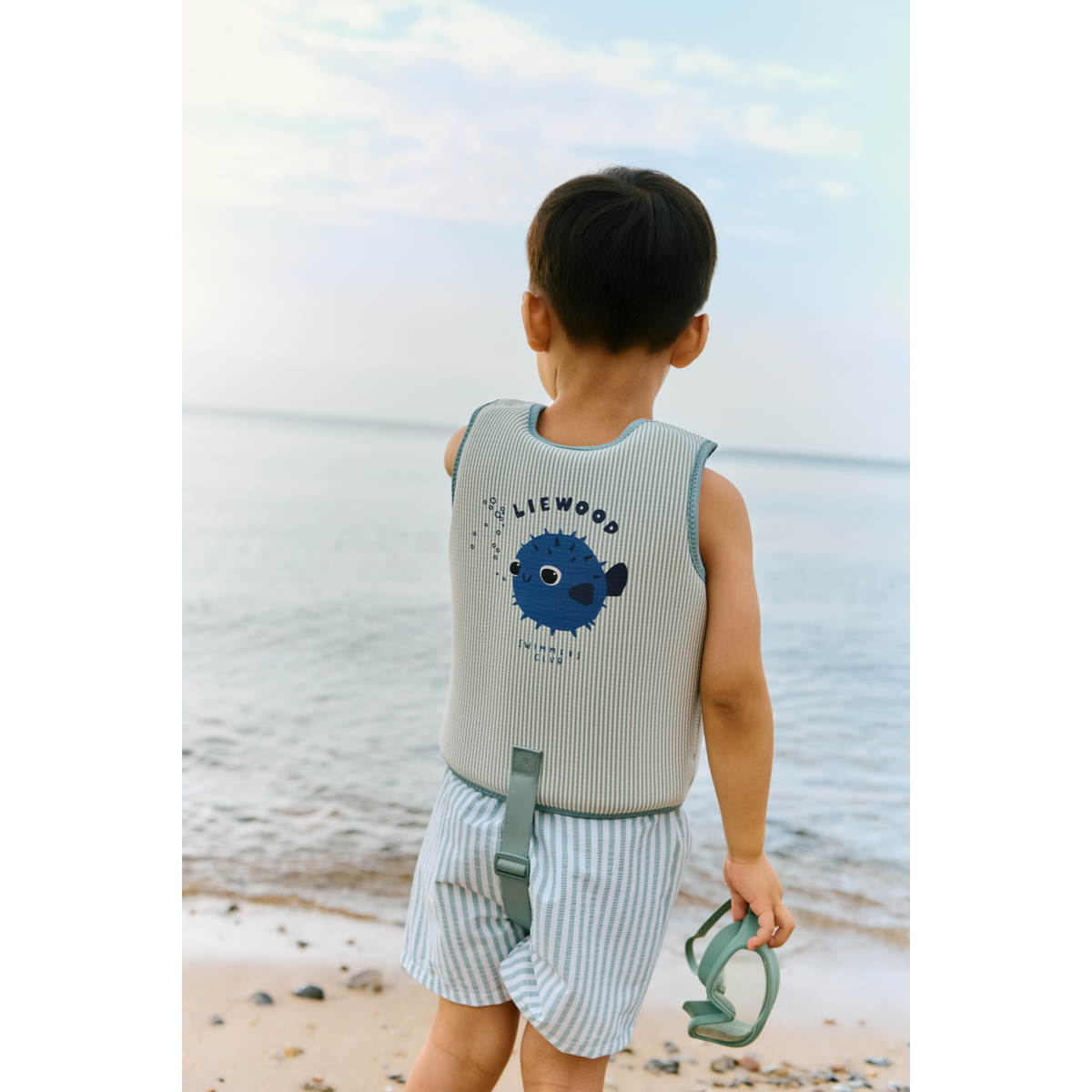 Liewood Gilet de Bain en Tissu Gaufré DOVE - Peppermint / Sandy - Gilet de natation