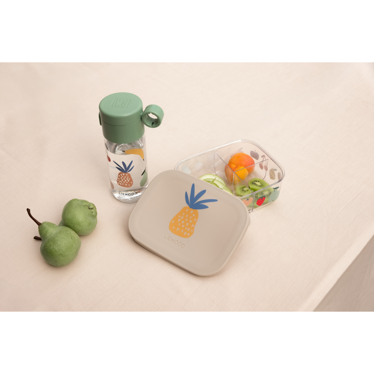 Liewood Boîte à Déjeuner en Tritan ARTHUR - Fruit / Sandy - Boîte à goûter
