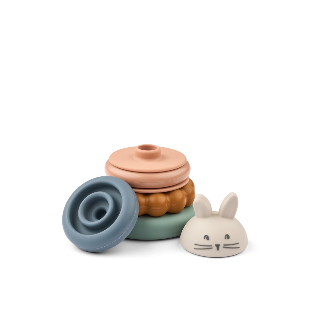 Liewood Tour d'Empilage en Silicone DONATA - Sandy multi mix - Tour d'empilage