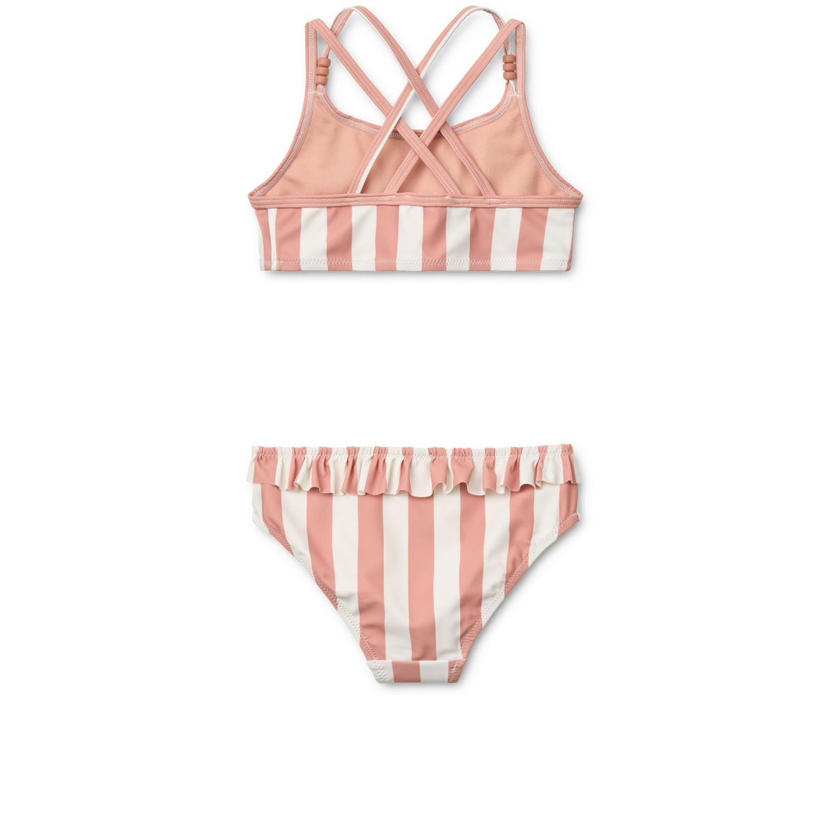 Liewood Bikini à Rayures BELLE - Coral blush / creme de la creme stripe - Bikini