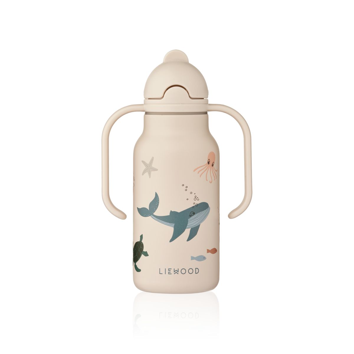 Liewood Bouteille d'eau en acier KIMMIE 250 ml - Sea creature / Sandy - Goude eau