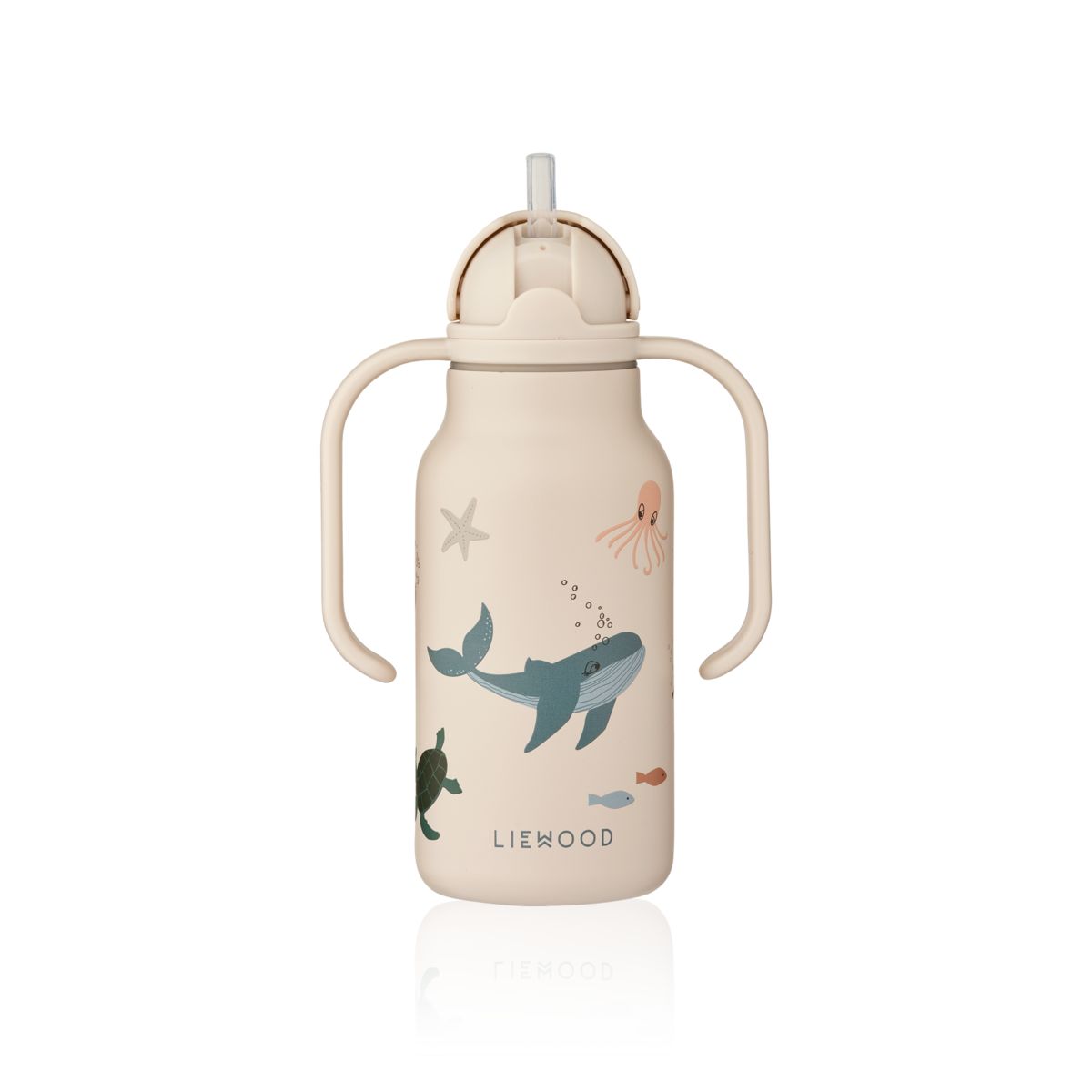 Liewood Bouteille d'eau en acier KIMMIE 250 ml - Sea creature / Sandy - Goude eau
