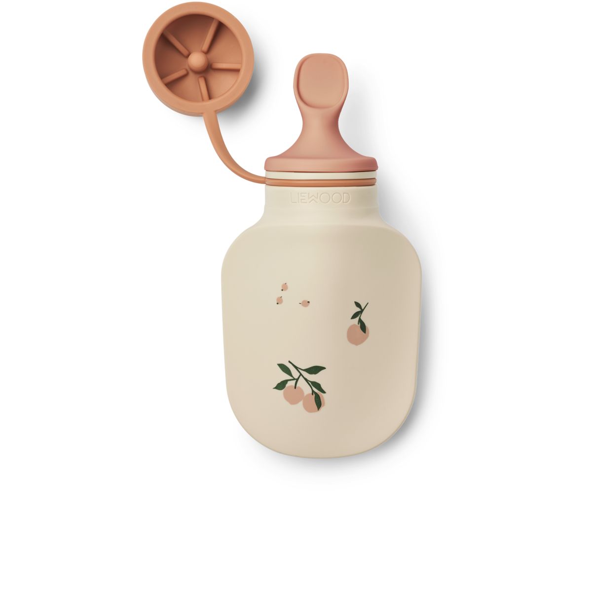 Liewood Lot de 2 bouteilles de smoothie Lizzie - Peach / Sea shell - Bouteilles á smoothie