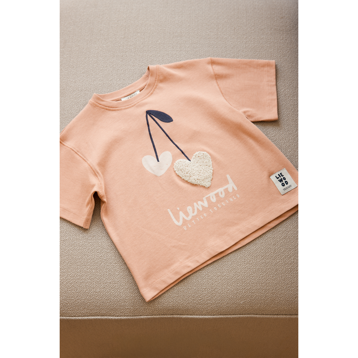 Liewood T-shirt à Manches Courtes TYLER - Sweethearts / Pale tuscany - T-shirt