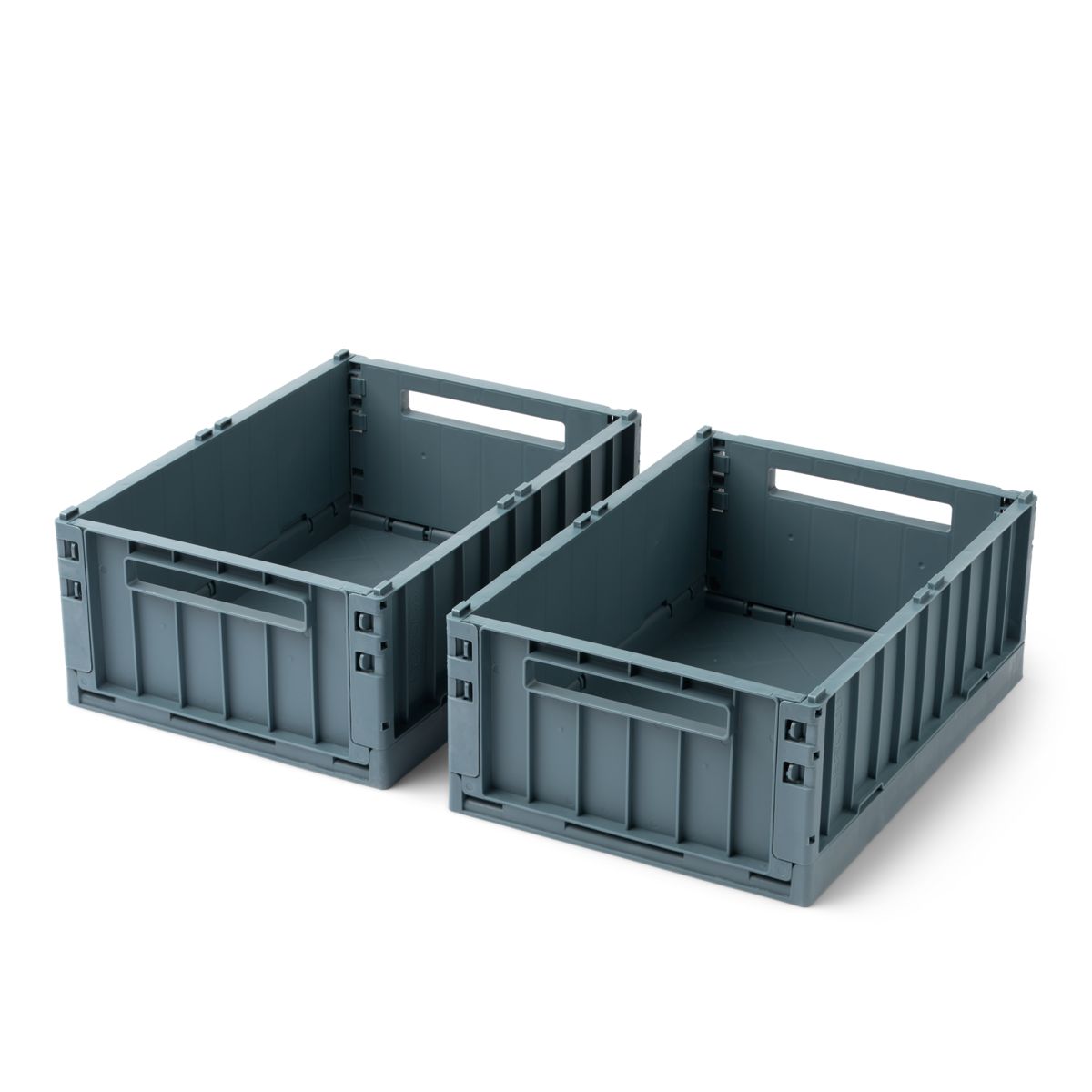 Liewood Boîtes de Rangement WESTON - MOYEN, Lot de 2 - Whale blue - Boîtes de rangement