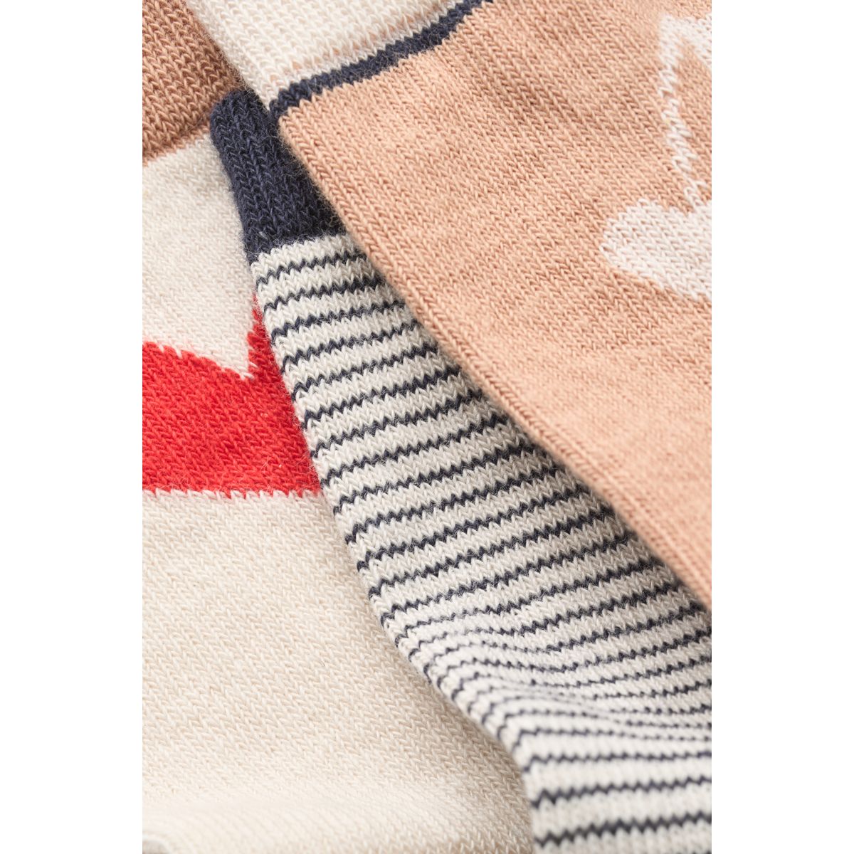 Liewood Chaussettes SILAS, Lot de 3 paires - Pale Tuscany / Sandy Stripe mix - Chaussettes/Bas