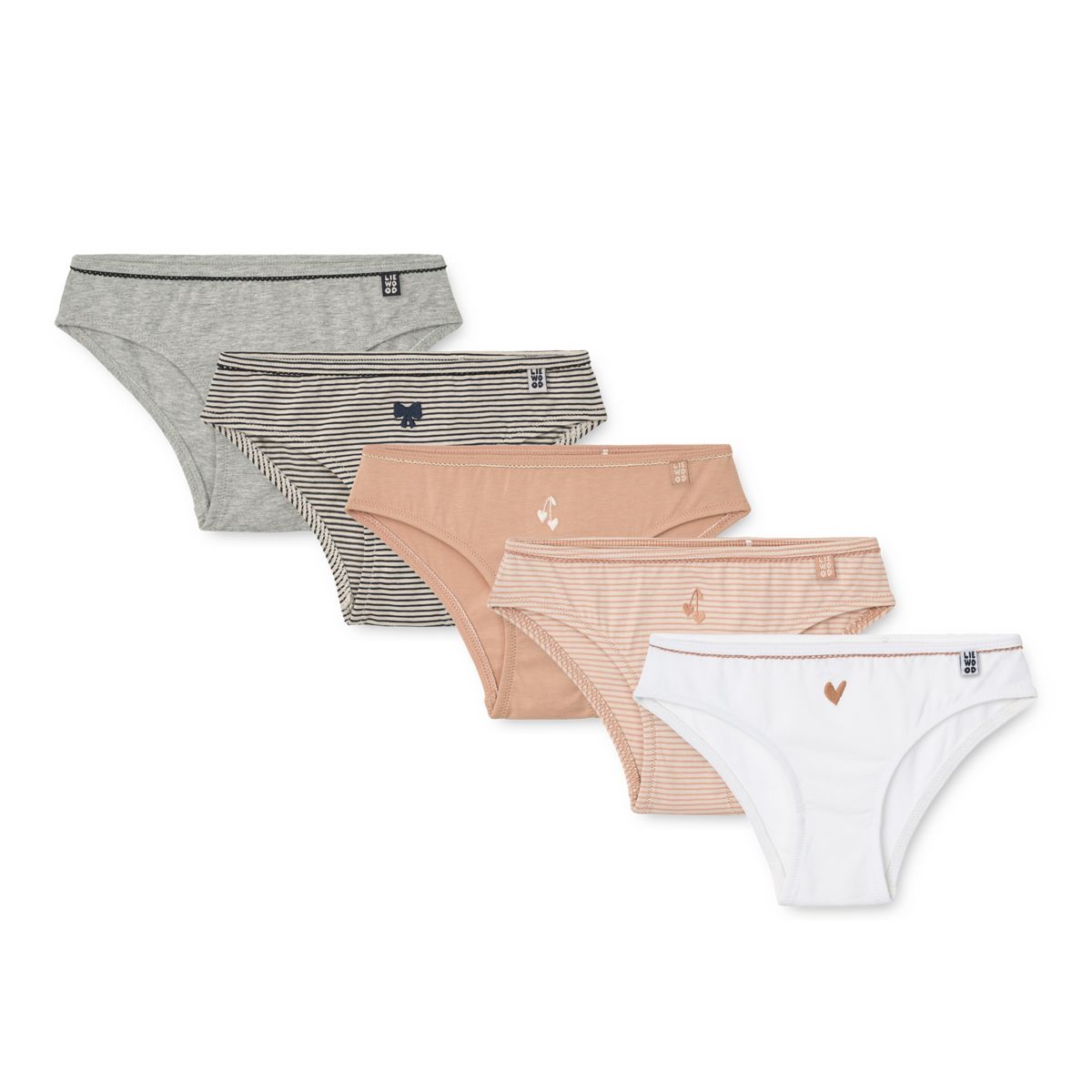 Liewood Culottes AYLIN, lot de 5 - Pale tuscany mix - Slips