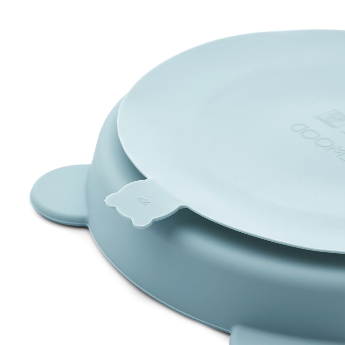 Liewood Lot de 2 assiettes à compartiment Stacy - Sea blue / Whale blue - Assiettes