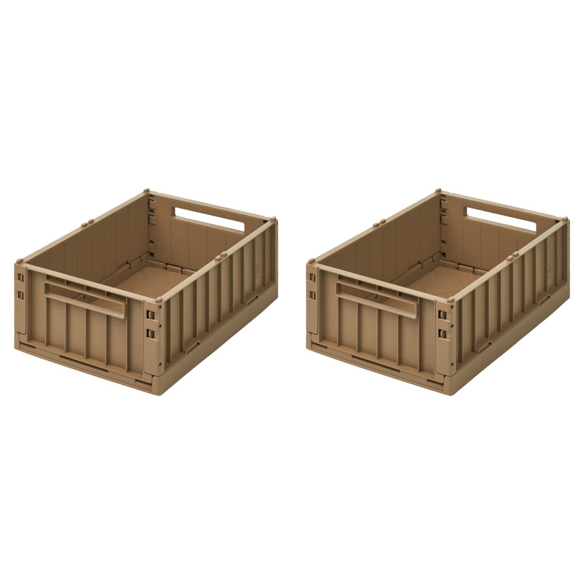 Liewood Boîtes de Rangement WESTON - MOYEN, Lot de 2 - Oat - Boîtes de rangement