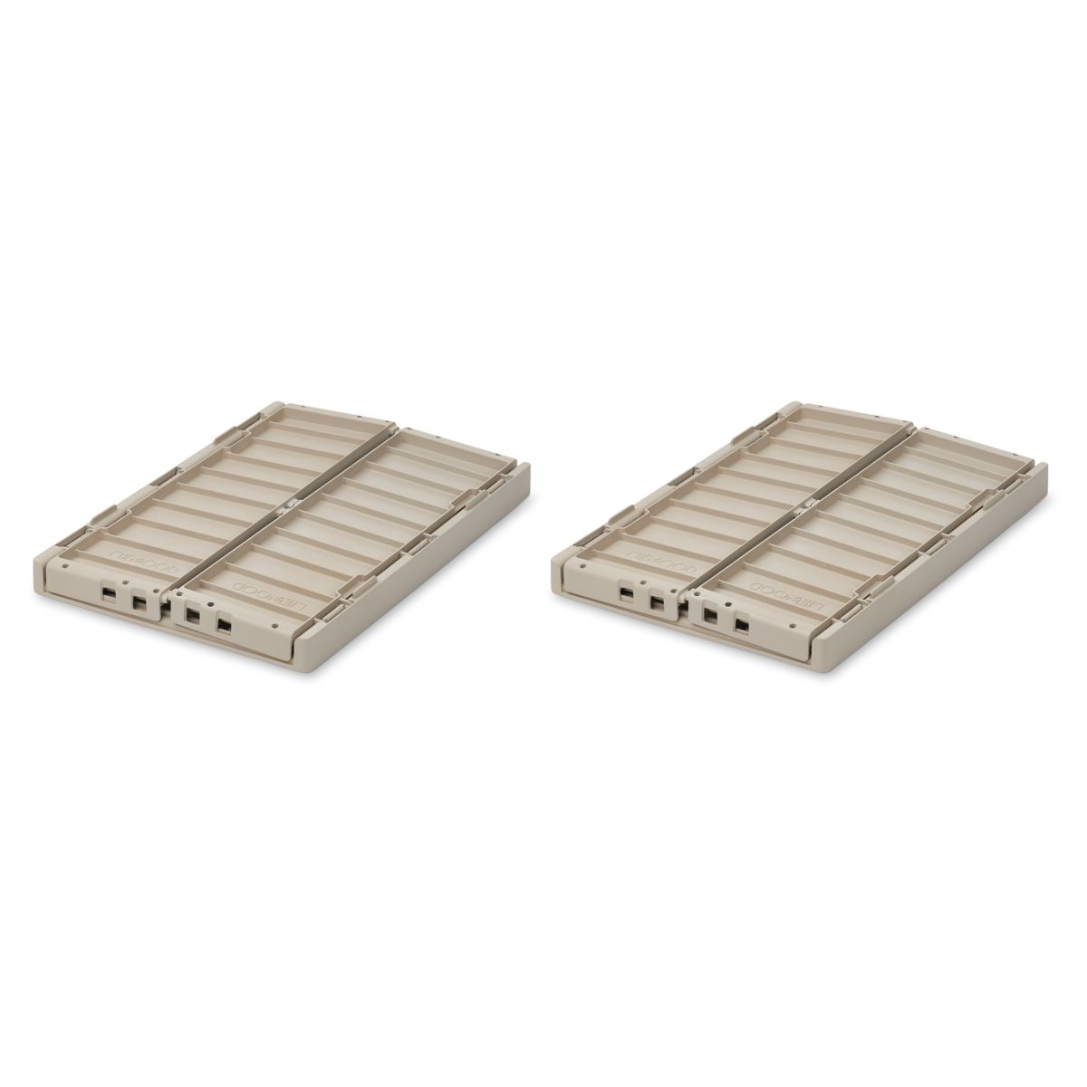 Liewood Boîtes de Rangement WESTON - MOYEN, Lot de 2 - Sandy - Boîtes de rangement