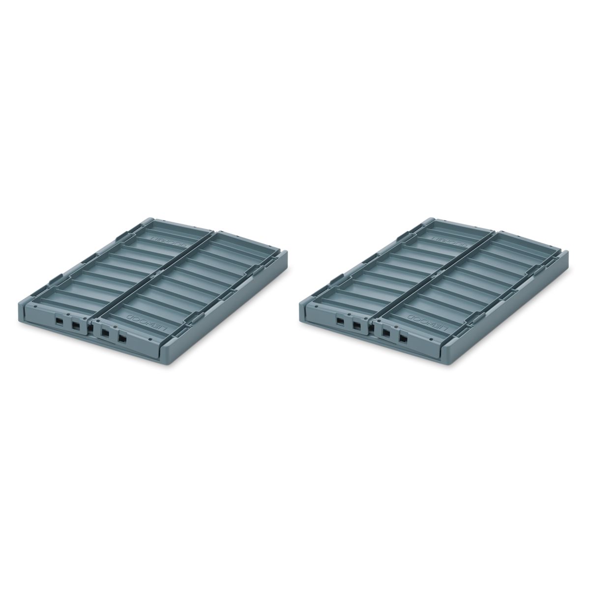 Liewood Boîtes de Rangement WESTON - MOYEN, Lot de 2 - Whale blue - Boîtes de rangement