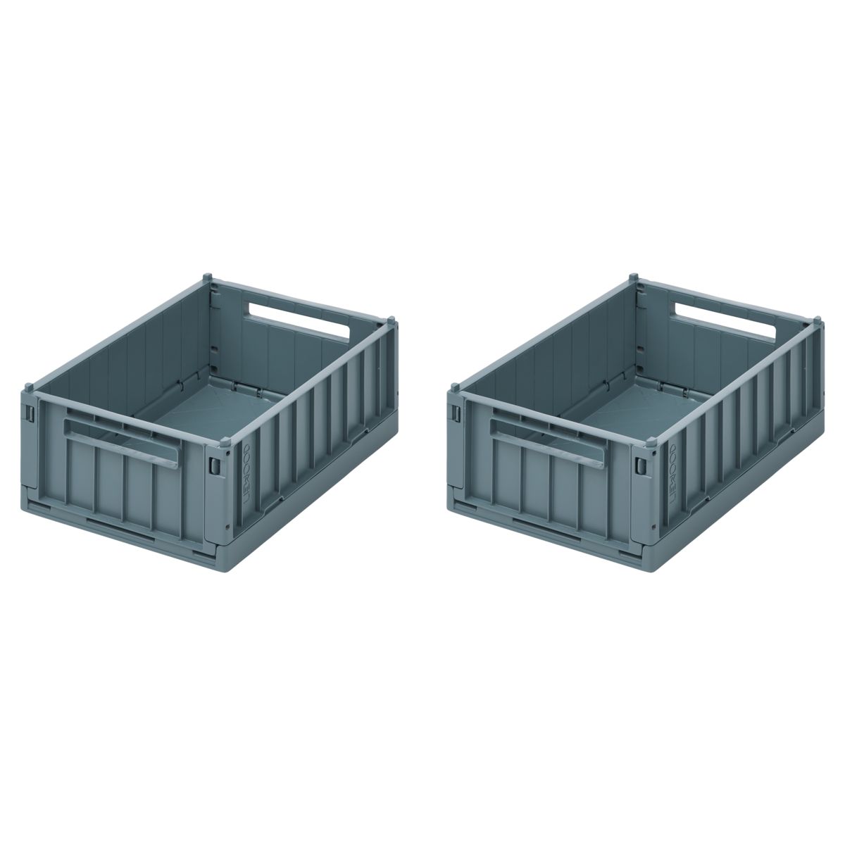 Liewood Boîtes de Rangement WESTON - PETIT, Lot de 2 - Whale blue - Boîtes de rangement