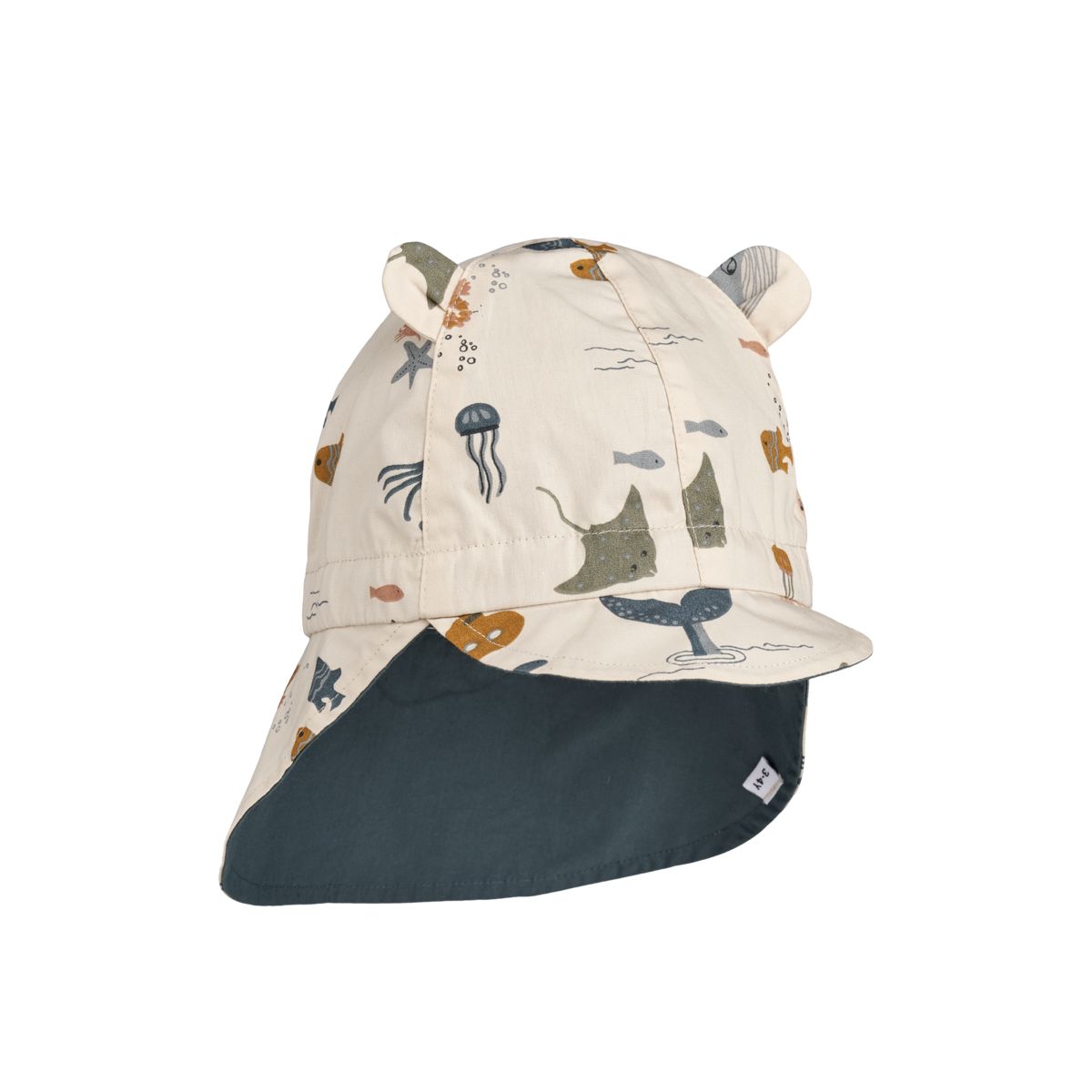 Liewood Chapeau de soleil réversible Gorm - Sea creature / Sandy - Chapeaux & Casquettes