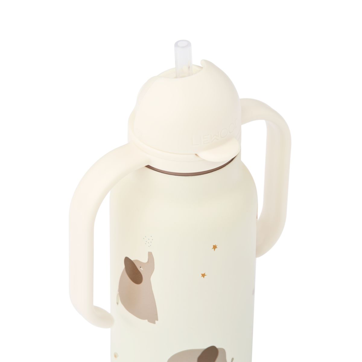 Liewood Bouteille d'eau en acier KIMMIE 250 ml - Elephant / Creme de la creme - Goude eau