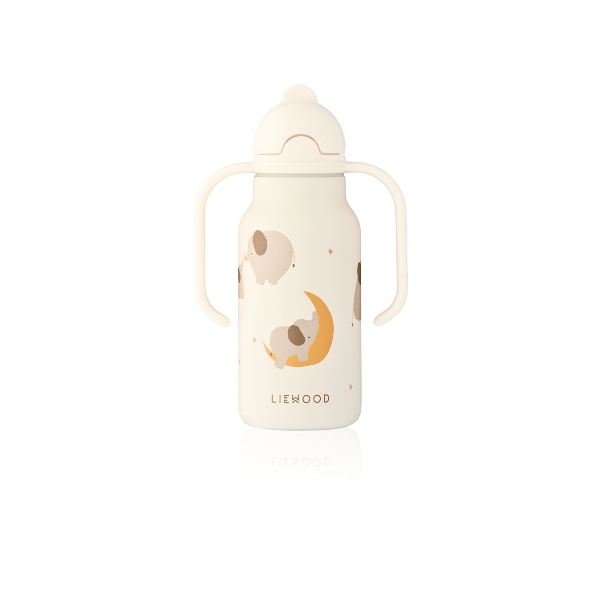Liewood Bouteille d'eau en acier KIMMIE 250 ml - Elephant / Creme de la creme - Goude eau