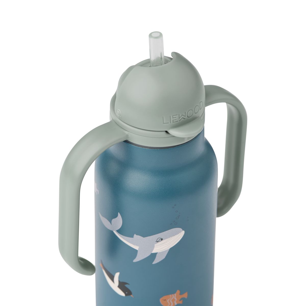 Liewood Bouteille d'eau en acier KIMMIE 250 ml - Arctic Sea / Ocean view - Goude eau