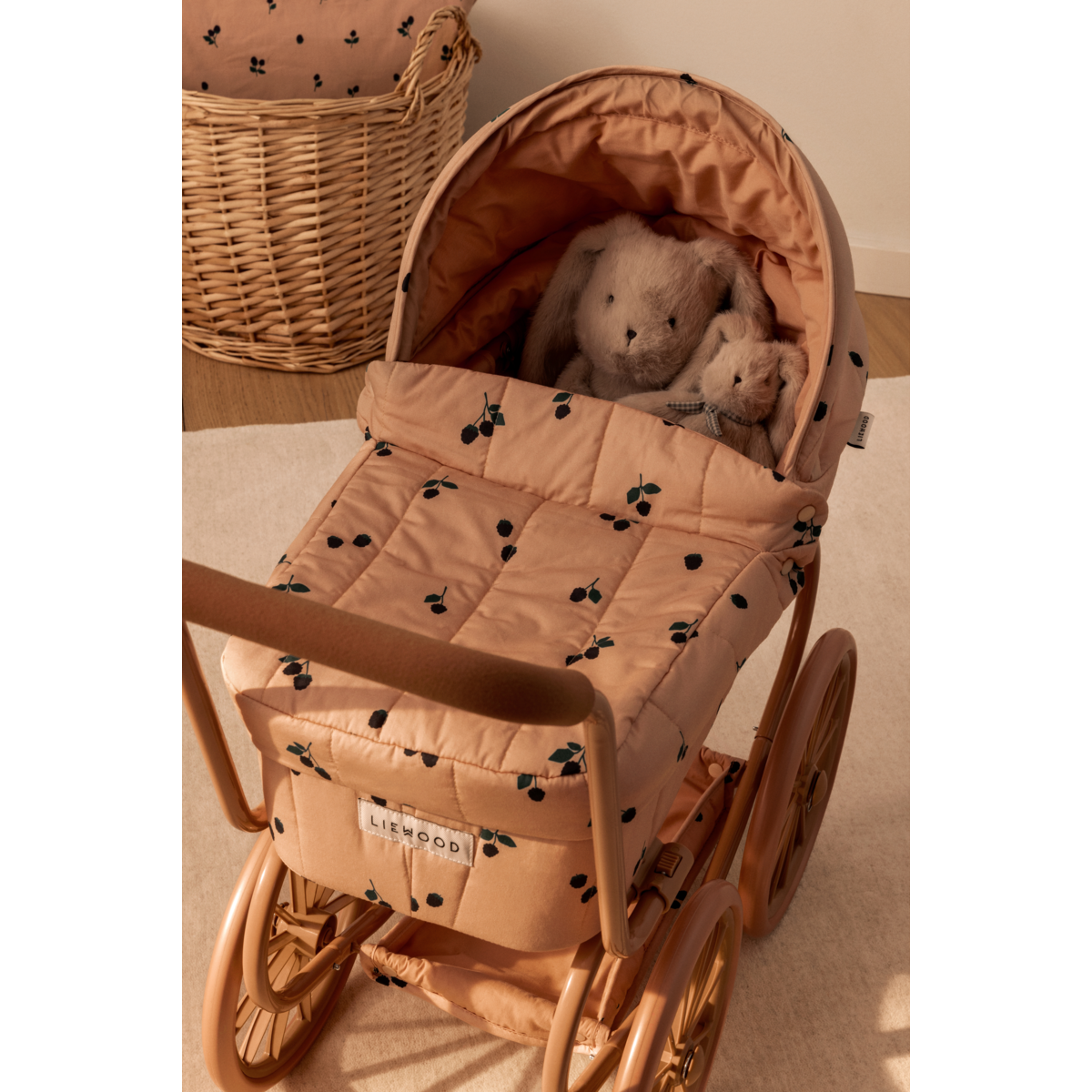Liewood BERTO et Bébé Lapin en Peluche - Mist - Teddy