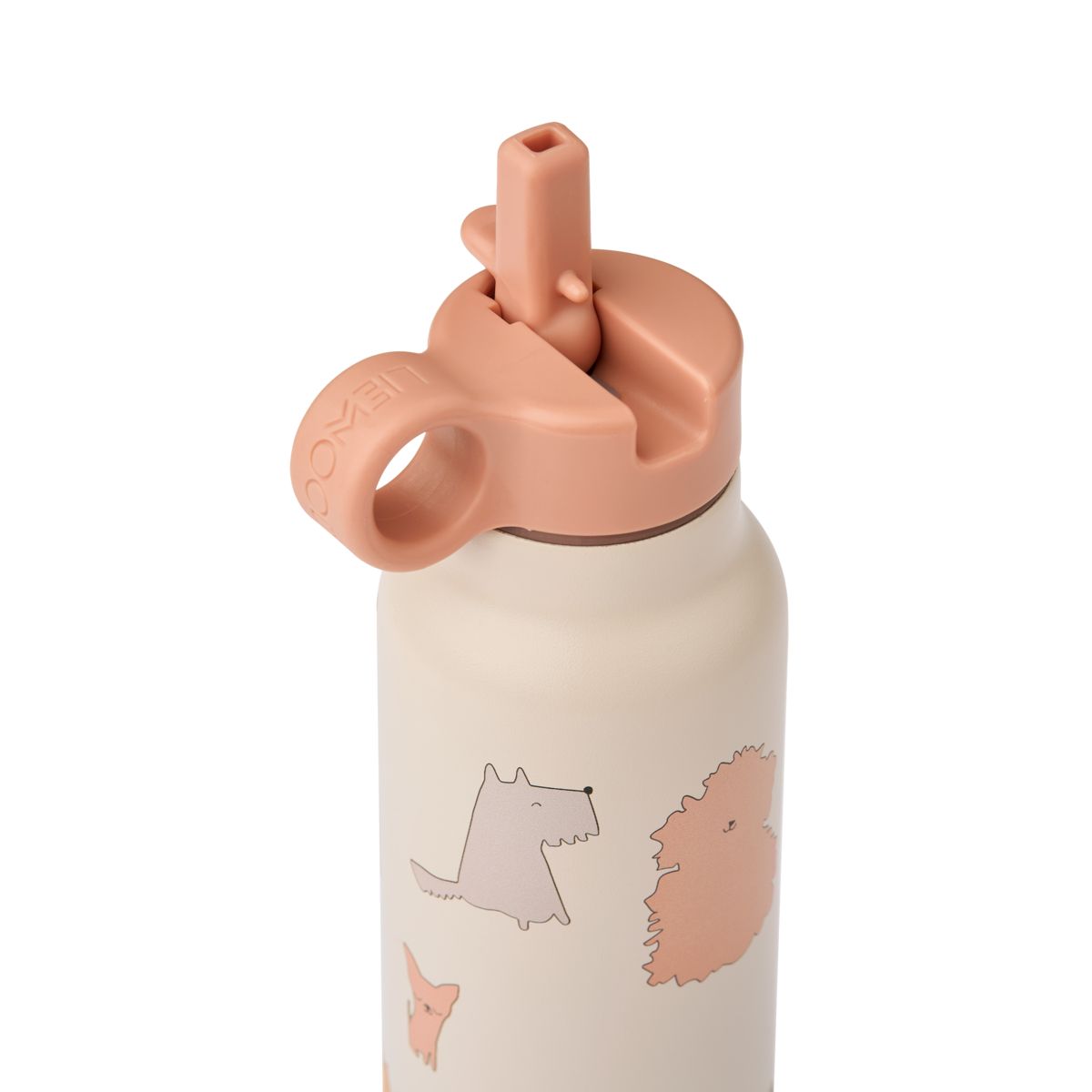 Liewood Gourde Falk 350 ml - Cats and Dogs / Sandy - Goude eau