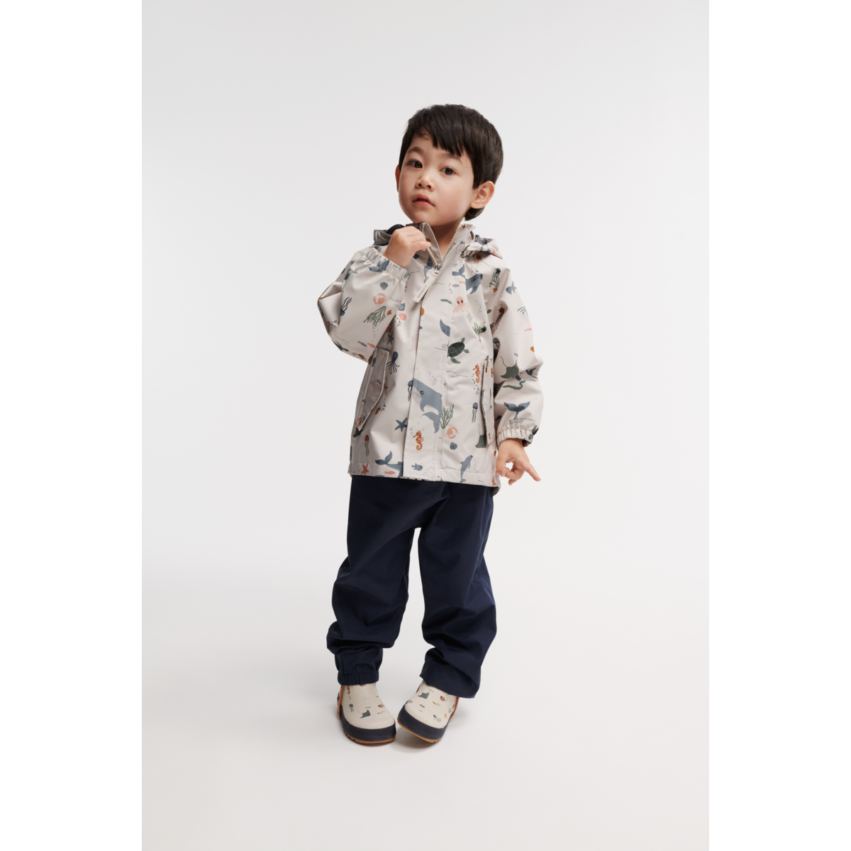 Liewood Bottes de pluie courtes Tekla - Sea creature / Sandy - Botte de pluie